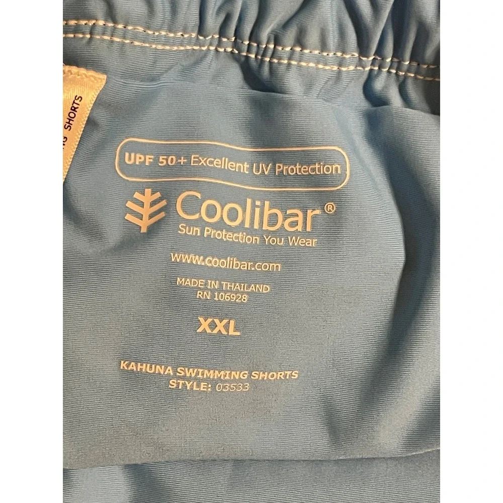 Coolibar Mens Kahuna 2-in-1 Swimming Shorts Navy Blue‎ UPF 50+ XXL 03533 I02